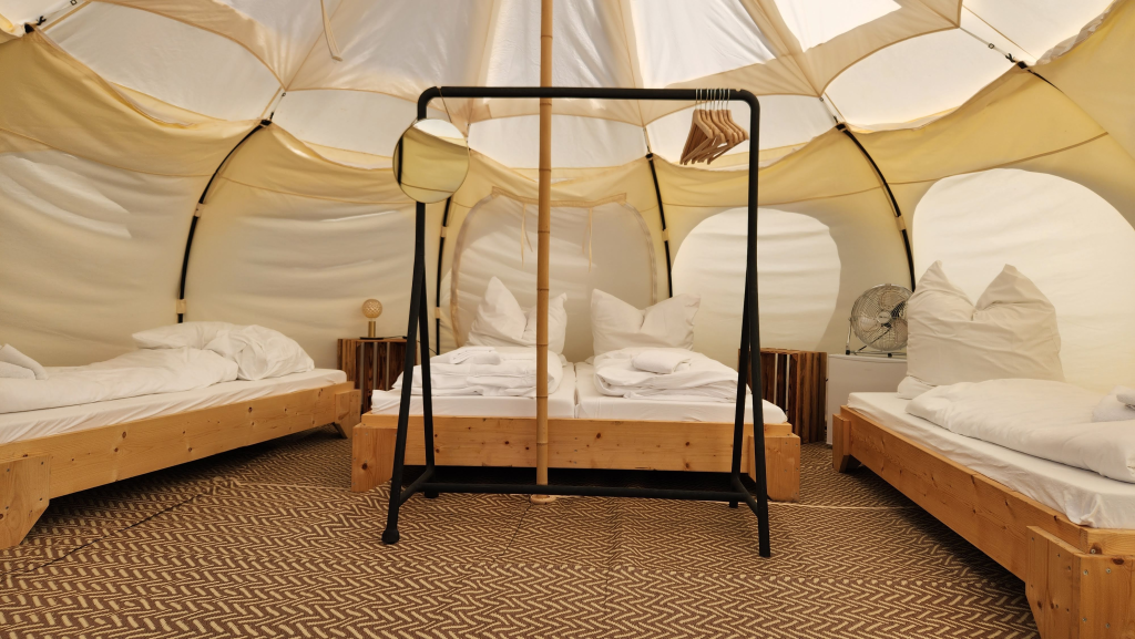Interior glamping bell tent consultancy interior design