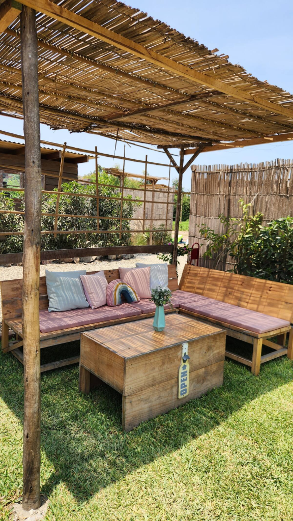 Lounge area glamping consulting