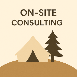 On site consulting glamping