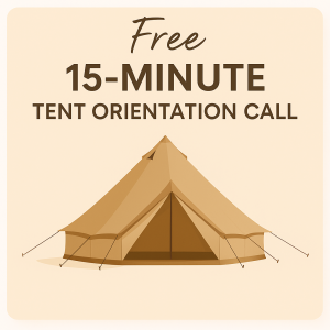 orientation call glamping tent bell tent